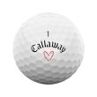 Bolas Callaway Supersoft Branca Love c/12