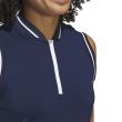 Polo Fem Adidas Quarter Zip sem mangas