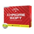 Bolas Callaway Chrome Soft YLW Strip c/12