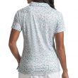 Polo Fem FootJoy Tile Blue manga curta
