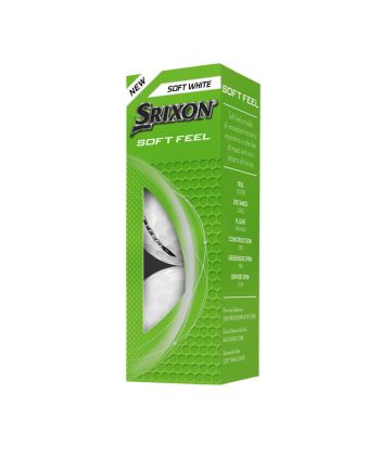Bolas Srixon Soft Feel White c/3