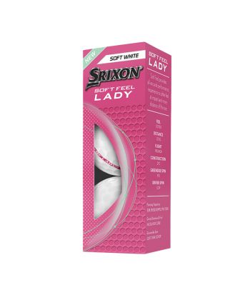 Bolas Srixon Soft Feel Lady White c/3