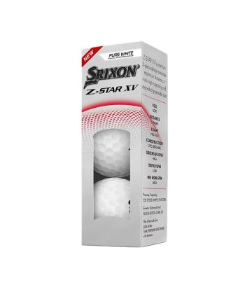 Bolas Srixon Z-Star XV White c/3