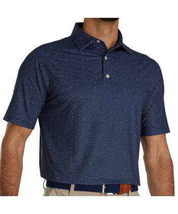 Polo Masc FootJoy Dot Geo Print