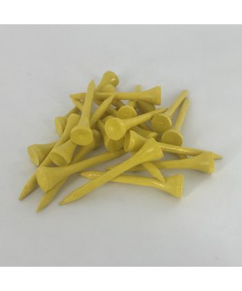 Tee Madeira 2 1/8 Amarelo pcte c/30