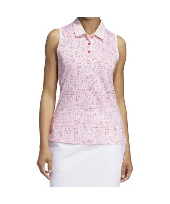 Polo Fem Adidas Geometric Print sem mangas