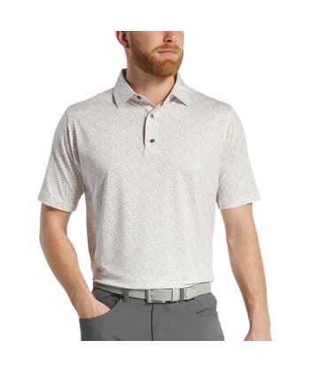 Polo Masc FootJoy Allover Floral Print
