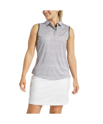 Polo Fem FootJoy Dot Print Sem Mangas