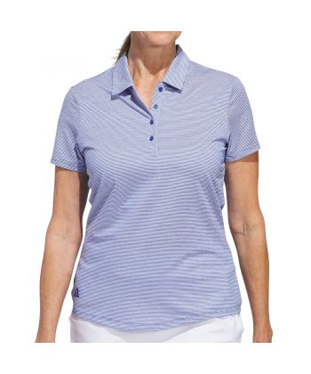 Polo Fem Adidas Listradinha Manga Curta