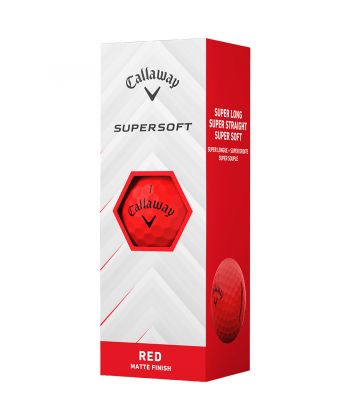 Bolas Callaway Supersoft Vermelha c/3