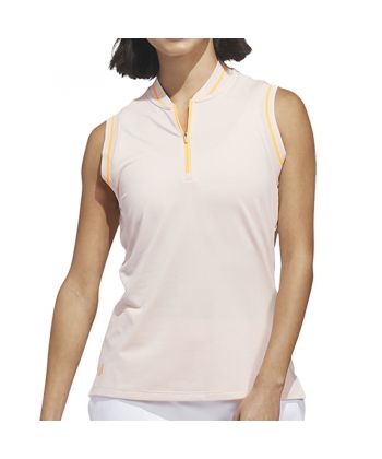 Polo Fem Adidas Quarter Zip sem mangas