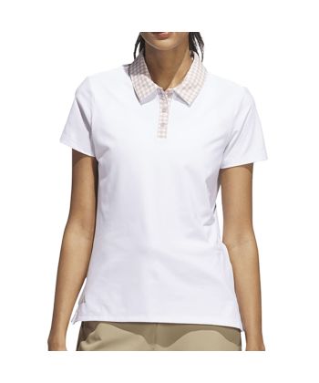 Polo Fem Adidas Gola Xadrez