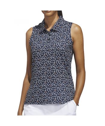 Polo Fem Adidas Estampada sem mangas