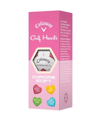 Bolas Callaway Chrome Soft Hearts c/3