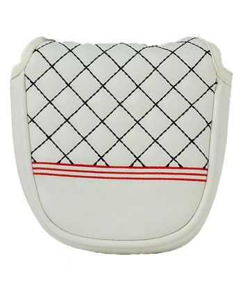 Headcover Putter Mallet Diamond White 1366