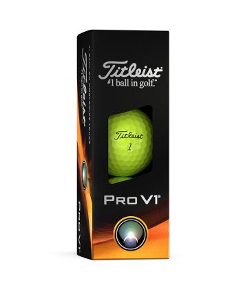Bolas Titleist Pro V1 Amarela c/3