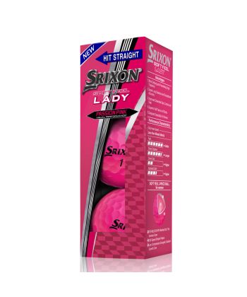 Bolas Srixon Soft Feel Lady Pink c/3