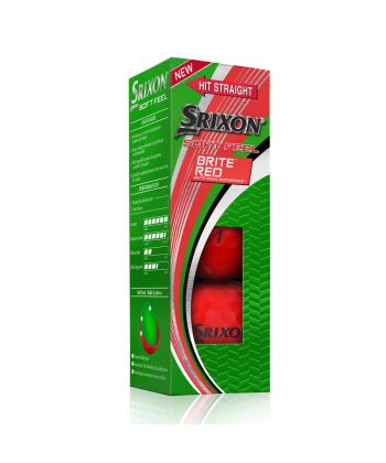 Bolas Srixon Soft Feel Brite Vermelha c/3