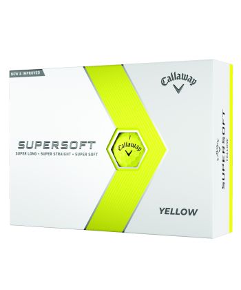 Bolas Callaway Supersoft Amarelas c/12