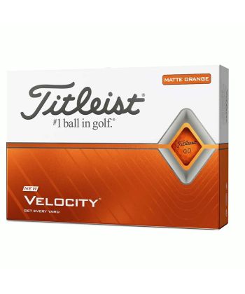 Bolas Titleist Velocity Laranja c/12