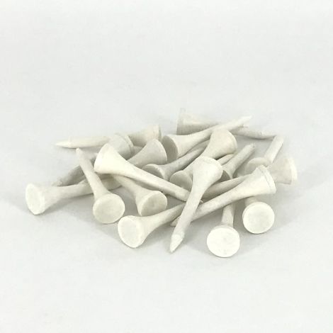 Tee Madeira 1 5/8 Branco pcte c/30