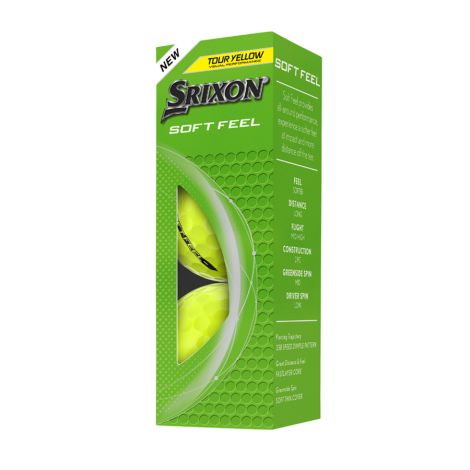 Bolas Srixon Soft Feel Tour Yellow c/3