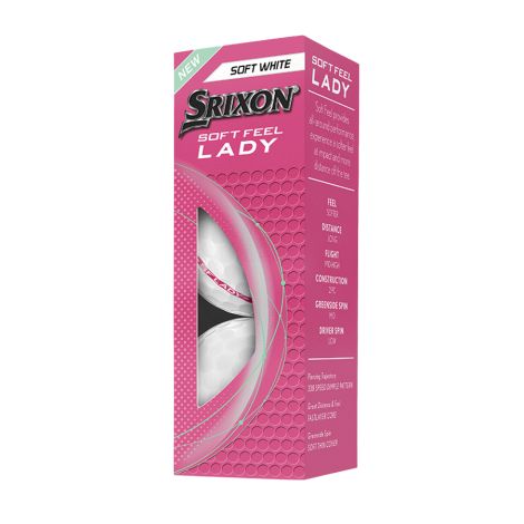 Bolas Srixon Soft Feel Lady White c/3