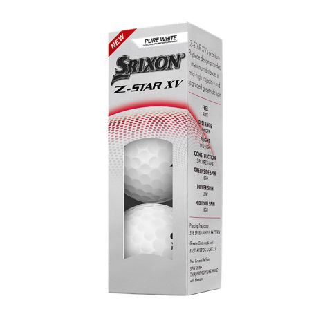 Bolas Srixon Z-Star XV White c/3