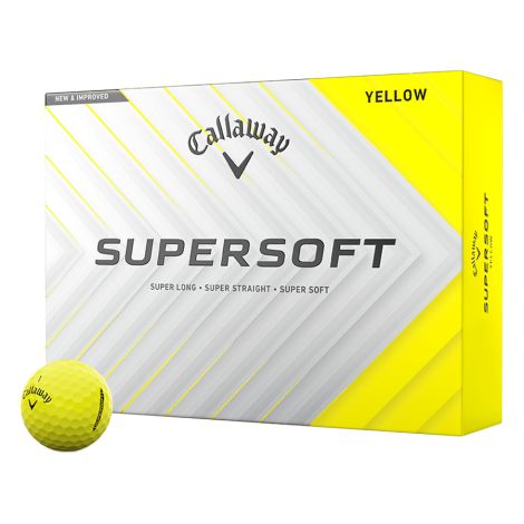 Bolas Callaway Supersoft Amarelas c/12