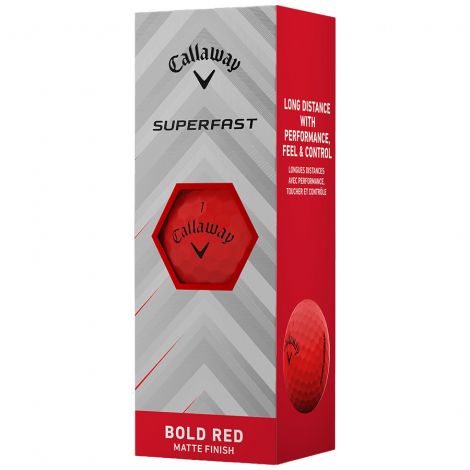 Bolas Callaway Superfast Vermelha c/3