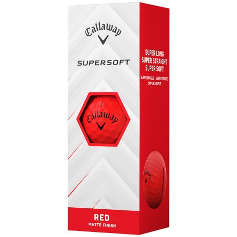 Bolas Callaway Supersoft Vermelha c/3