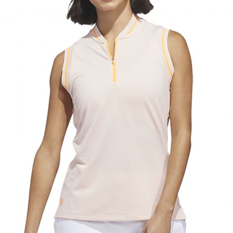 Polo Fem Adidas Quarter Zip sem mangas