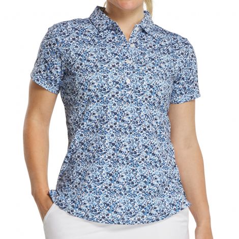 Polo Fem FootJoy Estampada manga curta