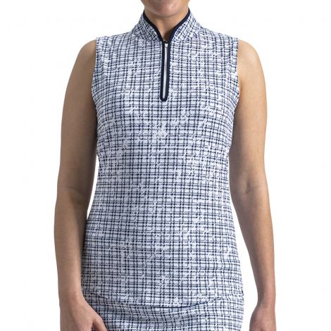 Polo Fem FootJoy Printed Tank Xadrez