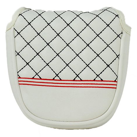 Headcover Putter Mallet Diamond White 1366