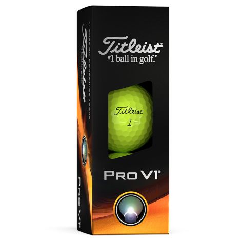 Bolas Titleist Pro V1 Amarela c/3