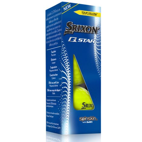 Bolas Srixon Q-Star Yellow c/3