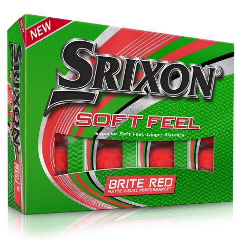 Bolas Srixon Soft Feel Brite Vermelha c/12