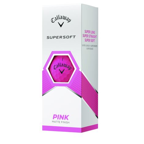 Bolas Callaway Supersoft Pink c/3