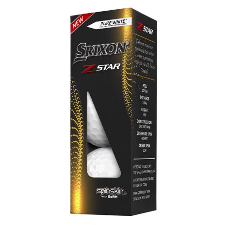 Bolas Srixon Z-Star White c/3